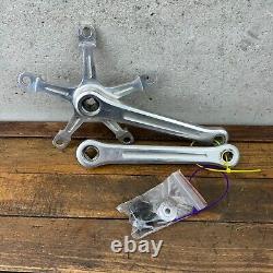 Vintage Campagnolo Record Crank Set 170 mm 151 BCD Early Dust Caps Italy Eroica