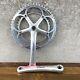 Vintage Campagnolo Record Crank Set Double 175 Mm 135 Bcd Italy Race Eroica A4
