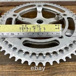 Vintage Campagnolo Record Triple Crank Set 170 mm 144 BCD 49t 56t Chainring 70s