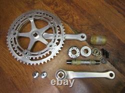 Vintage Campagnolo Super Record 170l 52/42t Fluted Crank Set & English Bb