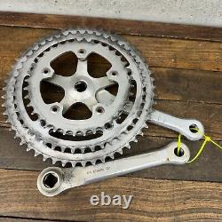 Vintage Campagnolo TRIPLE Record Crank Set 170 mm 144 BCD Strada Eroica