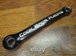 Vintage Cook Bros Racing 175l 35t Square Taper Crank Set Black