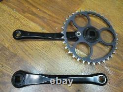 Vintage Cook Bros Racing 175l 35t Square Taper Crank Set Black