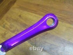 Vintage Cook Bros Racing 175l 94/58 Bcd 44/34/24t Crank Set Purple Anodized