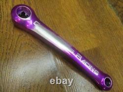 Vintage Cook Bros Racing 175l 94/58 Bcd 44/34/24t Crank Set Purple Anodized