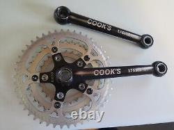 Vintage Cook Brothers Crankset with 46,36,26 chain rings