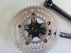 Vintage Cook Brothers Racing Crankset with 46,36,26 chain rings