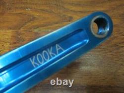 Vintage Kooka 175l 94/58 Bcd Square Taper Crank Arm Set Blue & Red