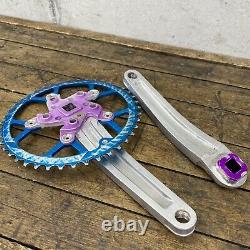 Vintage Kooka Crank Set 42t Blue Chain Ring 42 90s MTB Mountain Bike Yeti