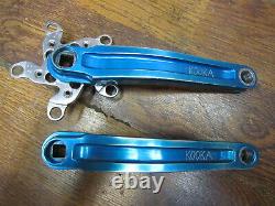 Vintage Kooka Forged 175l Square Taper Crank Arm Set 194/58 Bcd Spider Blue