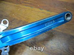 Vintage Kooka Forged 175l Square Taper Crank Arm Set 194/58 Bcd Spider Blue