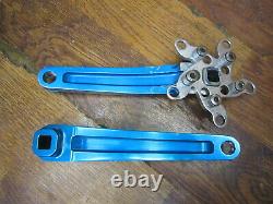 Vintage Kooka Forged 175l Square Taper Crank Arm Set 194/58 Bcd Spider Blue