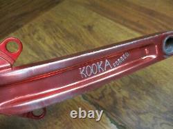 Vintage Kooka Forged 177l 110/74 Bcd Square Taper Crank Set Red