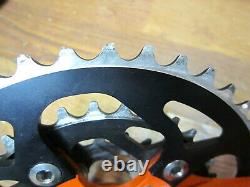 Vintage Race Face 175l 44/32/22t Square Taper Triple Crank Set Orange