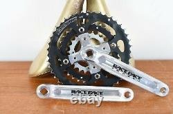 Vintage Race Face Forged Silver Crank Set MTB Bike 170mm Triple Chain Ring