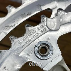 Vintage Shimano 105 Crank Set Octalink 170 FC-5504 FC-5500 130 74 Triple Hollow