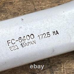 Vintage Shimano 600 FC-6400 Tri Color Crank Set 172.5 mm 130 BCD 53t 42t Rings