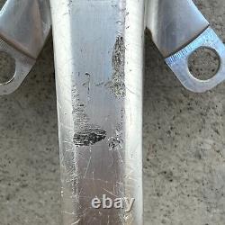 Vintage Shimano Crank Set FC-6206 175 Silver 74 110 Pantograph Deer Head XT A2