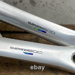 Vintage Shimano Crank Set FC-6400 172.5 mm 130 BCD Tri Color Road 172.5mm Race