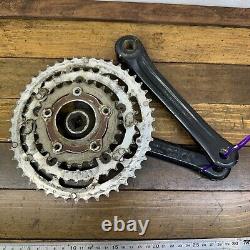 Vintage Shimano Deore LX FC-M560 Crank Set 175 mm 74 110 BCD Triple Black MTB A8