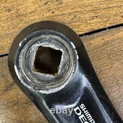 Vintage Shimano Deore LX FC-M560 Crank Set 175 mm 74 110 BCD Triple Black MTB A8