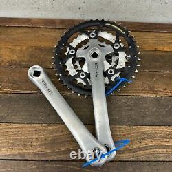Vintage Shimano Deore LX FC-M563 Crank Set 175 mm 94 58 BCD Triple Silver A6