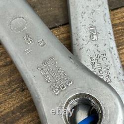 Vintage Shimano Deore LX FC-M563 Crank Set 175 mm 94 58 BCD Triple Silver A6