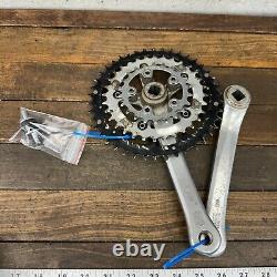 Vintage Shimano Deore LX FC-M563 Crank Set 175 mm 94 58 BCD Triple Silver A6