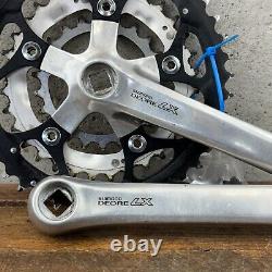 Vintage Shimano Deore LX FC-M563 Crank Set 175 mm 94 58 BCD Triple Silver A6