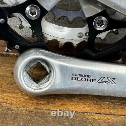 Vintage Shimano Deore LX FC-M563 Crank Set 175 mm 94 58 BCD Triple Silver A6