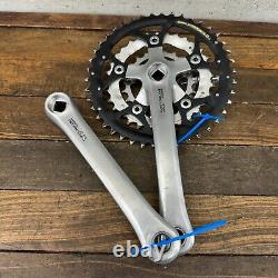 Vintage Shimano Deore LX FC-M563 Crank Set 175 mm 94 58 BCD Triple Silver A6