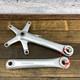 Vintage Shimano Dura Ace Ax Crank Set 9/16 Adapter Dyna Aero One Key 170 130 Bcd