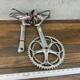 Vintage Shimano Dura Ace Ax Crank Set Pedals Clips One Key 172.5 Mm 130 Bcd