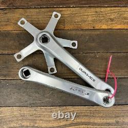 Vintage Shimano Dura Ace Crank Set FC-7400 170 mm Race Cranks 130 mm 1980s A3