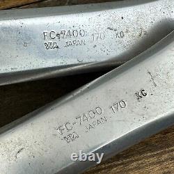 Vintage Shimano Dura Ace Crank Set FC-7400 170 mm Race Cranks 130 mm 1980s A3