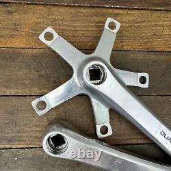Vintage Shimano Dura Ace Crank Set FC-7400 170 mm Race Cranks 130 mm 1980s A3