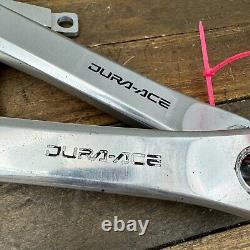 Vintage Shimano Dura Ace Crank Set FC-7400 170 mm Race Cranks 130 mm 1980s A3