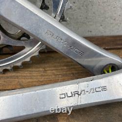Vintage Shimano Dura Ace Crank Set FC-7400 170 mm Race Cranks 130 mm 1980s A4