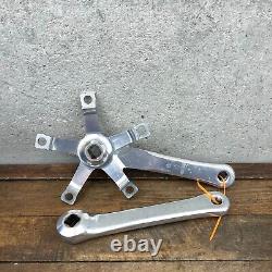 Vintage Shimano Dura Ace Crank Set FC-7400 170 mm Race Cranks 130 mm 1980s A4