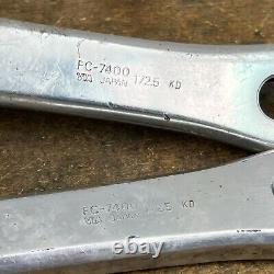 Vintage Shimano Dura Ace Crank Set FC-7400 172.5 mm Race Cranks 130 mm Road