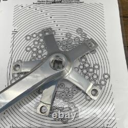 Vintage Shimano Dura Ace FC-7402 Crank Set 172.5 mm 130 BCD Road 7400 BMX B0
