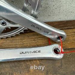Vintage Shimano Dura Ace FC-7402 Crank Set 172.5 mm 130 BCD Road Race BMX A7