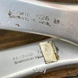 Vintage Shimano Dura Ace FC-7410 Crank Set 172.5 mm Square Taper 130 mm D2