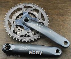 Vintage Shimano LX 175mm9s Mountain Bike CRANKS 44t32t22tChainrings MTB Bicycle