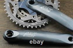 Vintage Shimano LX 175mm9s Mountain Bike CRANKS 44t32t22tChainrings MTB Bicycle