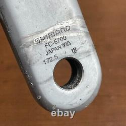 Vintage Shimano Ultegra Crank Set 172.5 FC-6700 6703 6750 SGX 130 BCD Race