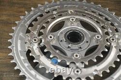 Vintage Shimano XTR 175mm Mountain Bike CRANKS 46t 34t24t Chainrings MTB Bicycle