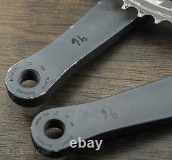 Vintage Shimano XTR 175mm Mountain Bike CRANKS 46t 34t24t Chainrings MTB Bicycle