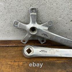 Vintage Shimano XTR FC-M900 Crank Set 175 mm 74 110 BCD Triple 1990s MTB