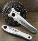 Vintage Shimano Xt 175mm Mtb Bike Cranks 44t32t22t Chainrings Hollowtech Bicycle